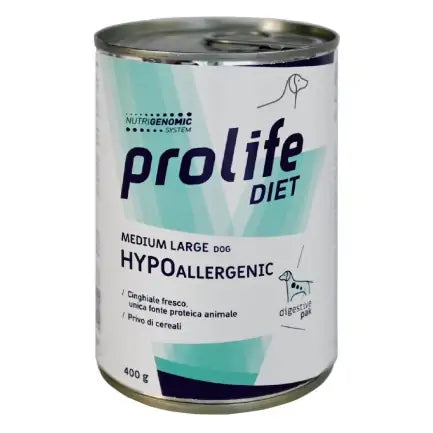 Prolife Diet Medium/Large Hypoallergenic 400g - Cibo Umido per Cani Prolife Diet Medium/Large Hypoallergenic 400g - Cibo Umido per Cani
